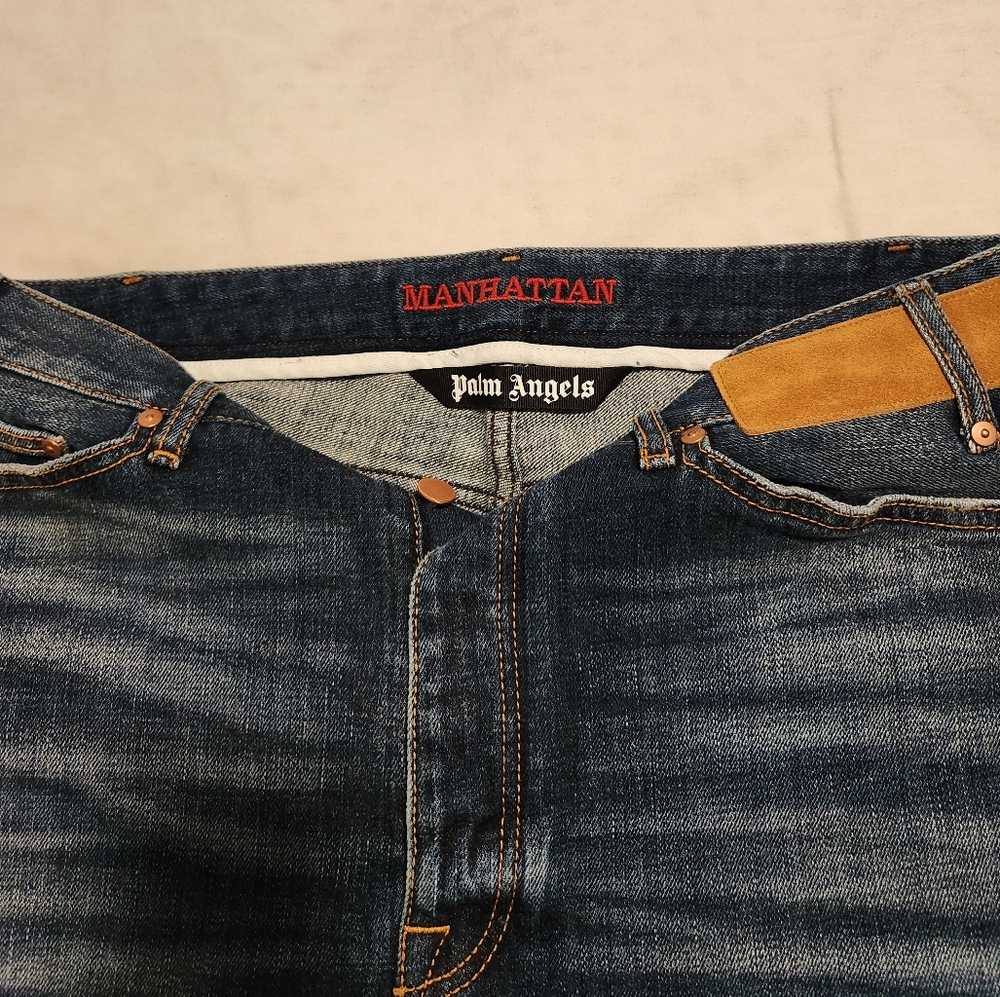 Luxury brand Palm Angel Manhattan jean shorts, indigo size 33